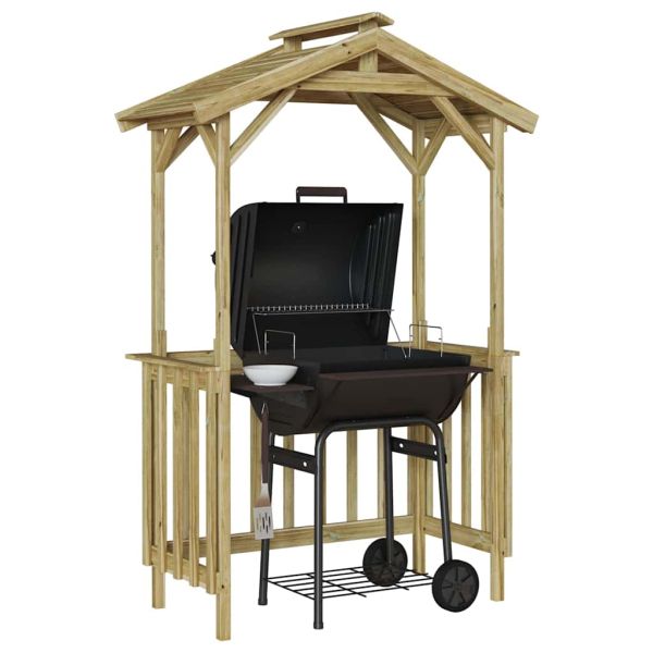 Навес за барбекю Импрегнирано борово дърво