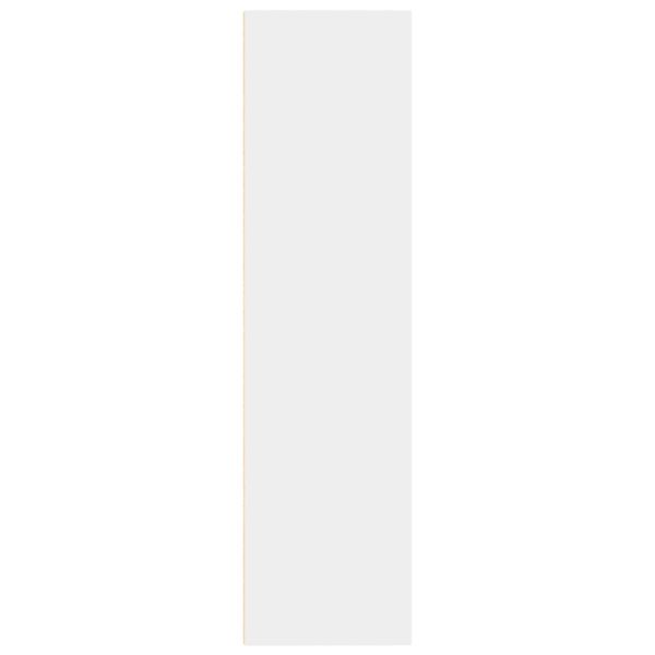 Библиотека, бяла, 80x30x114 см, инженерно дърво