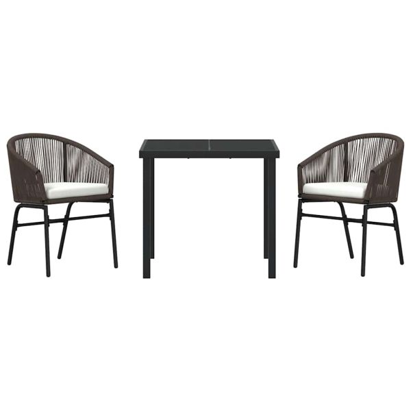 Комплект за хранене в градината 3 pcs Кафяво