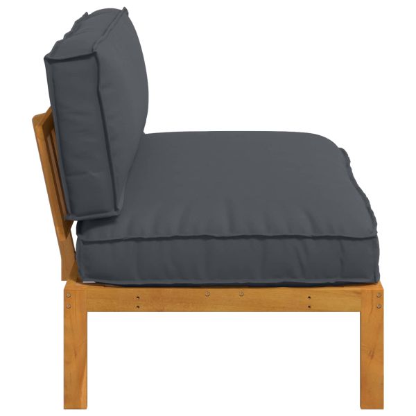 Комплект дивани с възглавница Антрацит 120 x 92 x 69 см