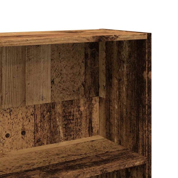 Библиотека, старо дърво, 80x24x176 см, инженерно дърво