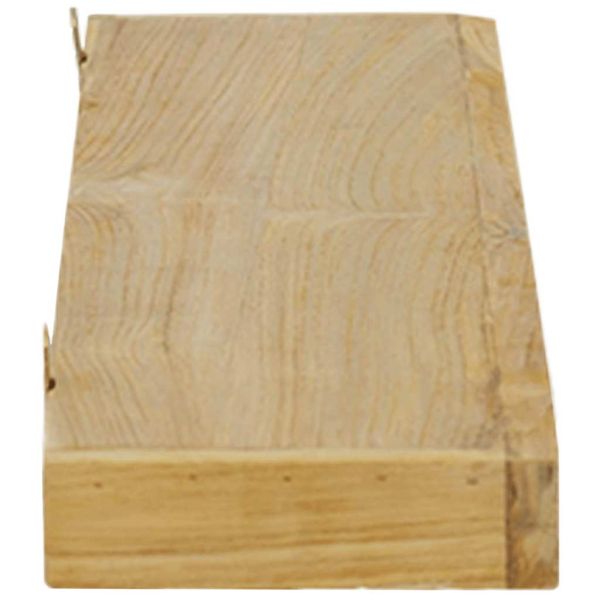 Стенни рафтове 2 бр 90x15x4 см тиково дърво масив