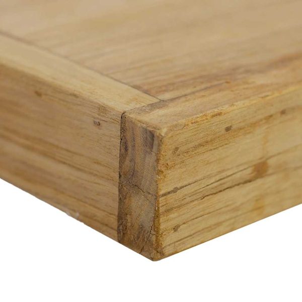 Стенни рафтове 2 бр 90x15x4 см тиково дърво масив