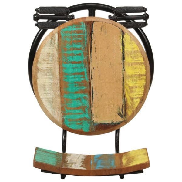 Бар табуретки, 2 бр, регенерирана дървесина масив