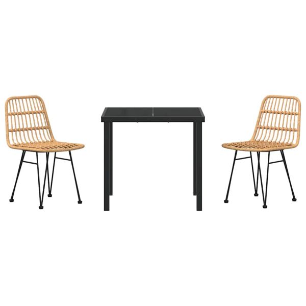 Комплект за хранене в градината 3 pcs Кафяво