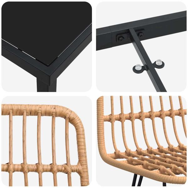 Комплект за хранене в градината 3 pcs Кафяво