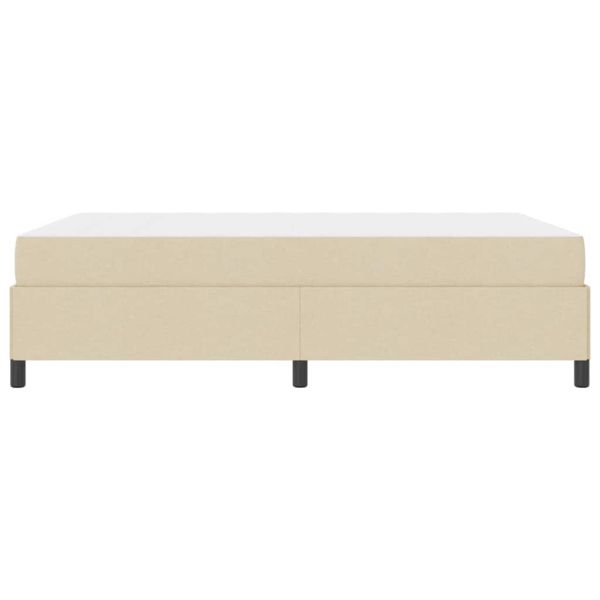 Легло с пружинирана основа Крем 140 x 200 cm текстил