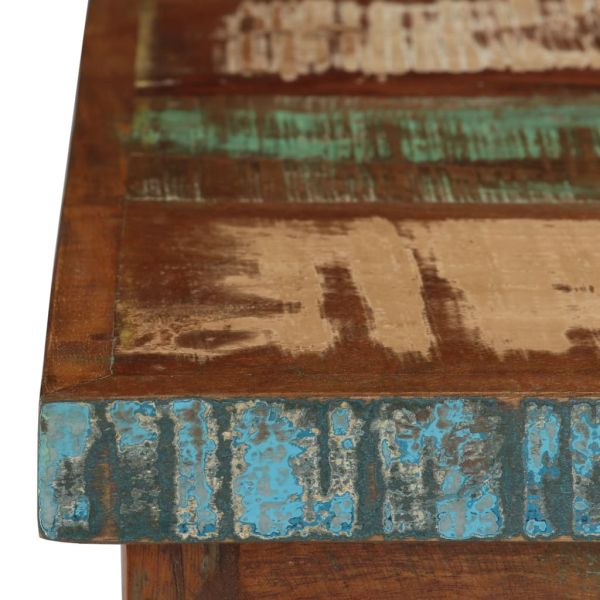 Бюро тип писалище, регенерирано дърво масив, 140x50x77 см