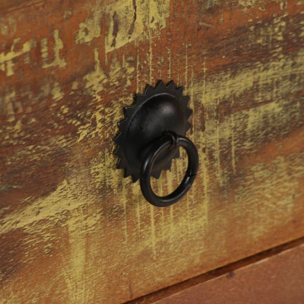 Бюро тип писалище, регенерирано дърво масив, 140x50x77 см