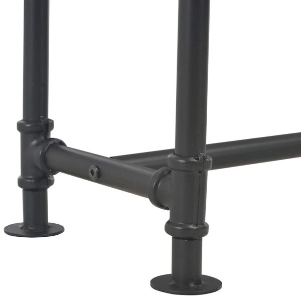 Конзолна маса с 2 чекмеджета, 120x30x75 см, чам масив