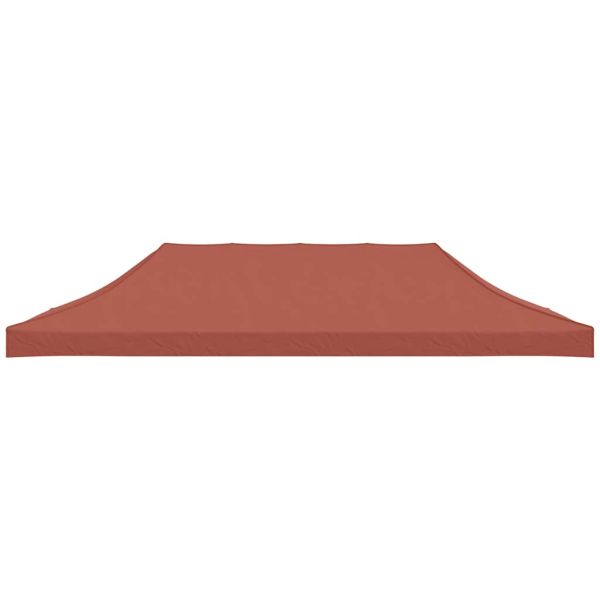Покривало за парти шатра, 6x3 м, цвят теракота, 270 г/м²
