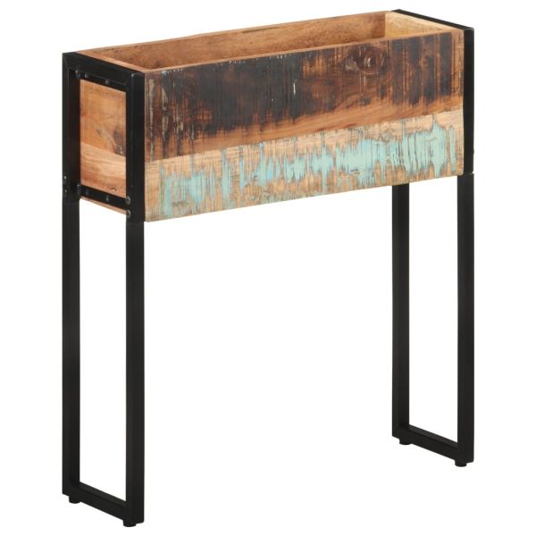 Плантер, 60x20x68 см, регенерирано дърво масив