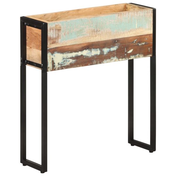 Плантер, 60x20x68 см, регенерирано дърво масив