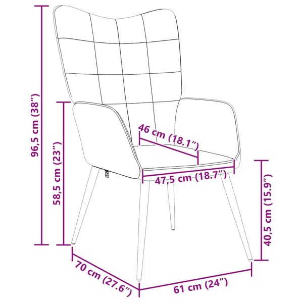 Релаксиращ стол, кафяв, плат