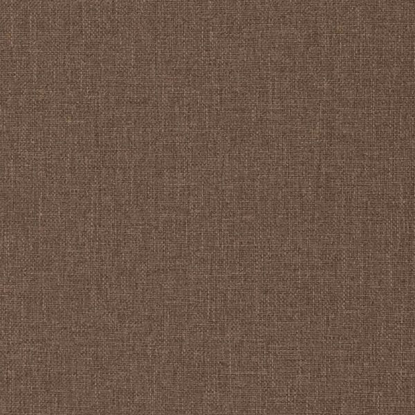 Релаксиращ стол с табуретка, кафяв, плат