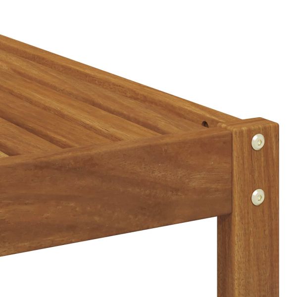 Комплект дивани за открито 6 pcs Естествен Инженерно дърво