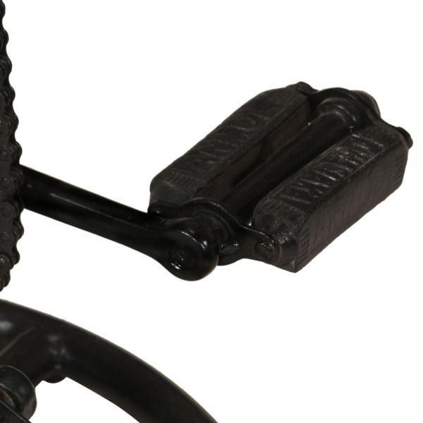 Бар табуретки, 2 бр, черни, естествена козя кожа