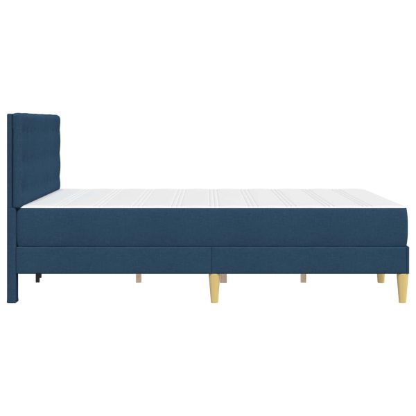 Рамка за легло с матрак с таблото Синьо 120 x 190 cm текстил