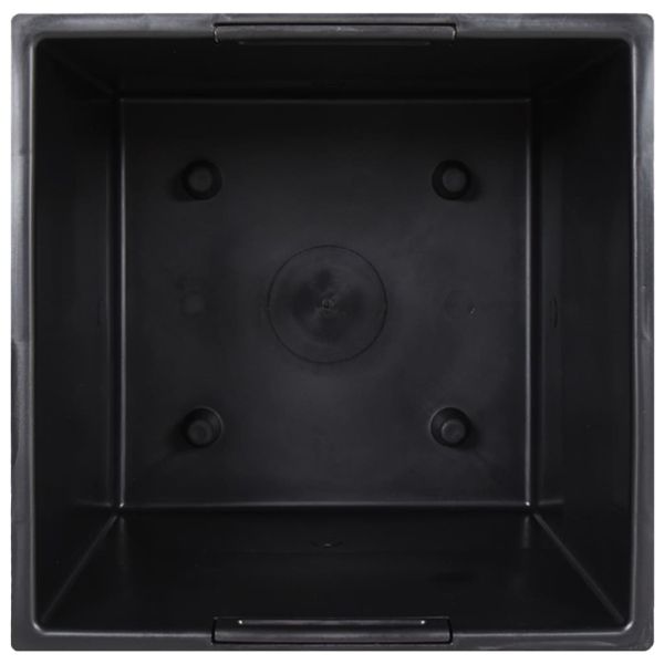 Саксия с подвижна вложка антрацит 11 /26,5 л PP ратан