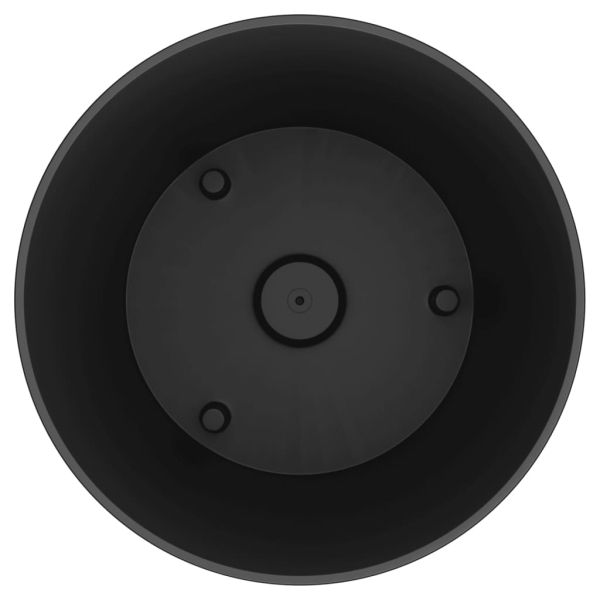 Саксия с подвижна вложка антрацит 15/15,3 л PP ратан