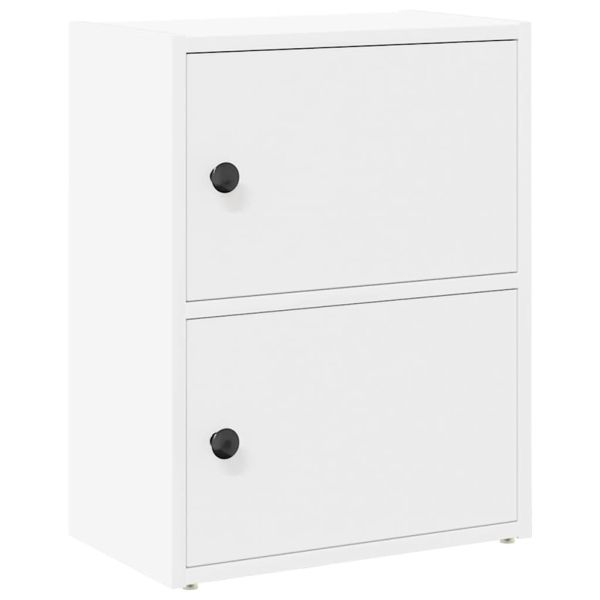 Библиотека, бяла, 40x24x52 см, инженерно дърво