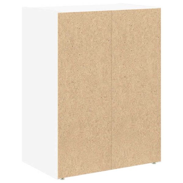 Библиотека, бяла, 40x24x52 см, инженерно дърво