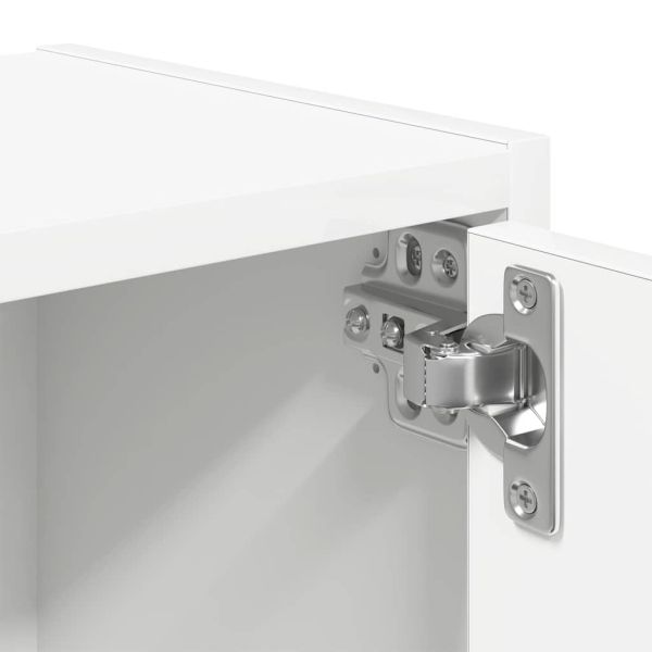 Библиотека, бяла, 40x24x52 см, инженерно дърво