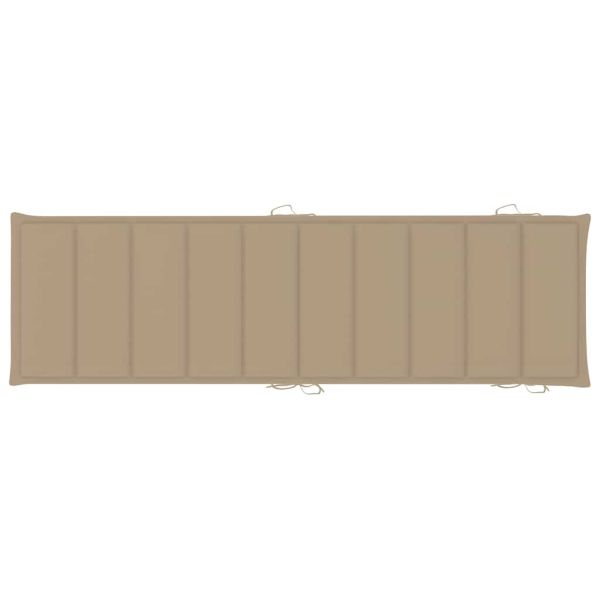 Люлеещ се шезлонг с шалте, тиково дърво масив