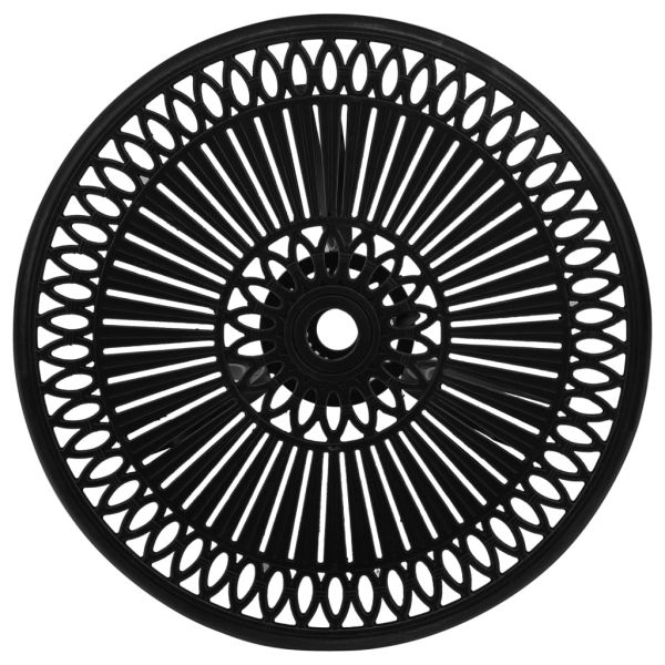 Бистро комплект, 3 части, лят алуминий, черен