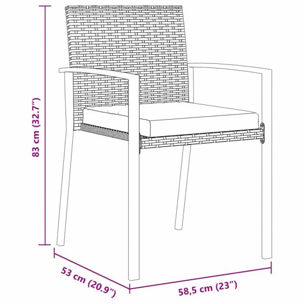 Комплект за хранене в градината 3 pcs Черно
