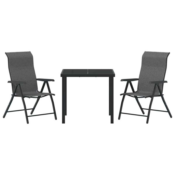 Комплект за хранене в градината 3 pcs Сив