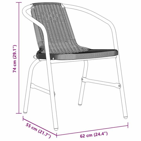 Комплект за хранене в градината 5 pcs Черно
