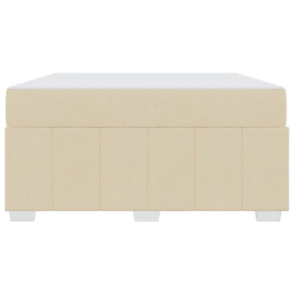 Рамка за легло с матрак Крем 140 x 200 cm текстил