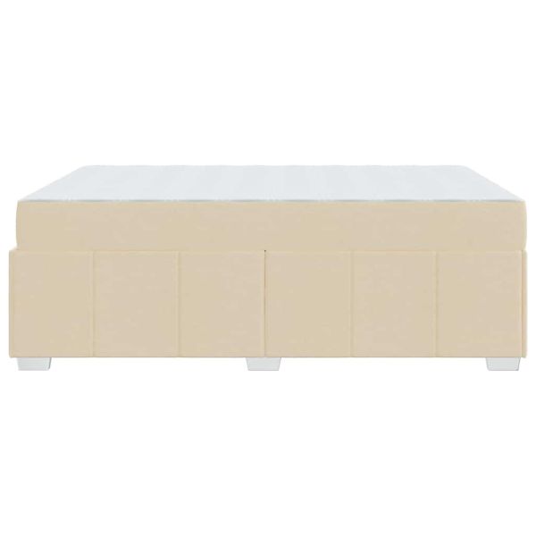 Рамка за легло с матрак Крем 140 x 200 cm текстил