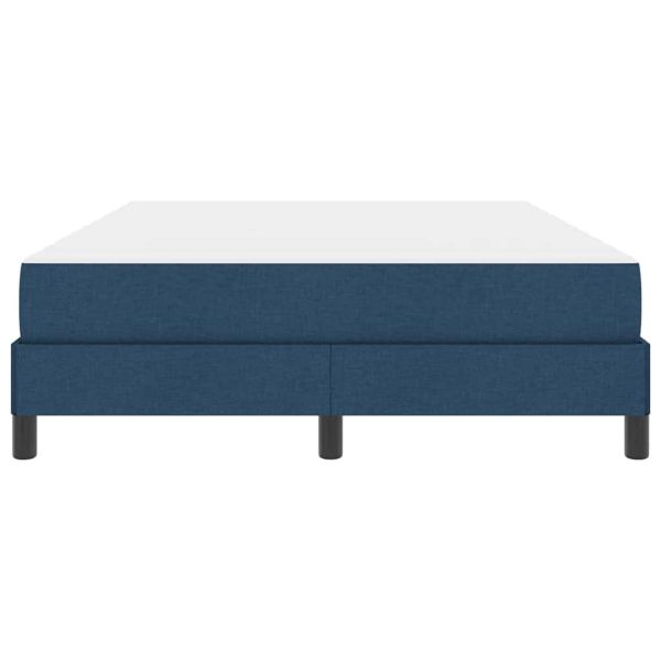Легло с пружинирана основа с матрак Синьо 140 x 200 cm текстил