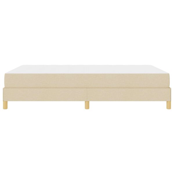Легло с пружинирана основа с матрак Крем 140 x 200 cm текстил