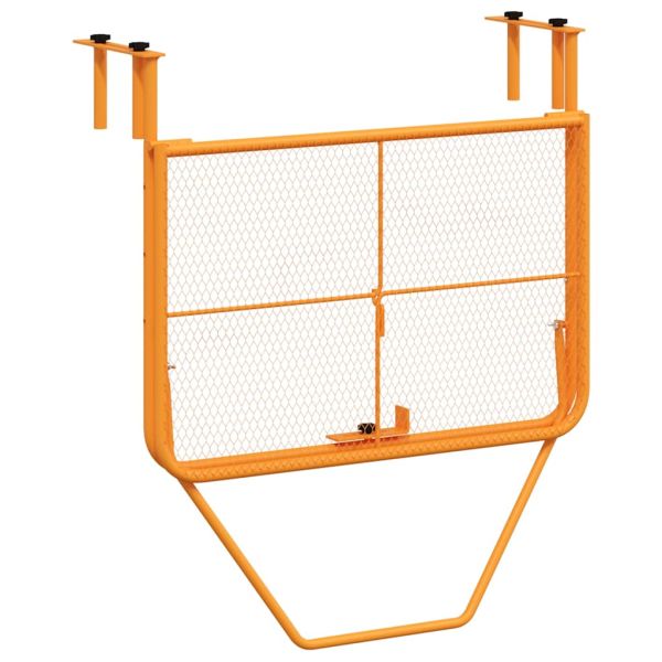 Балконска масичка, жълта, 60x40 см, стомана