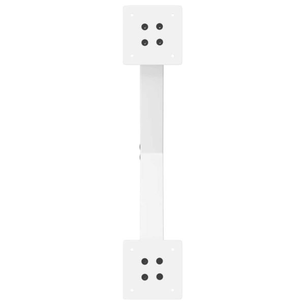 Крака за масичка за кафе, X-образни, 2 бр., бели, 60 x (30-31) см, стомана