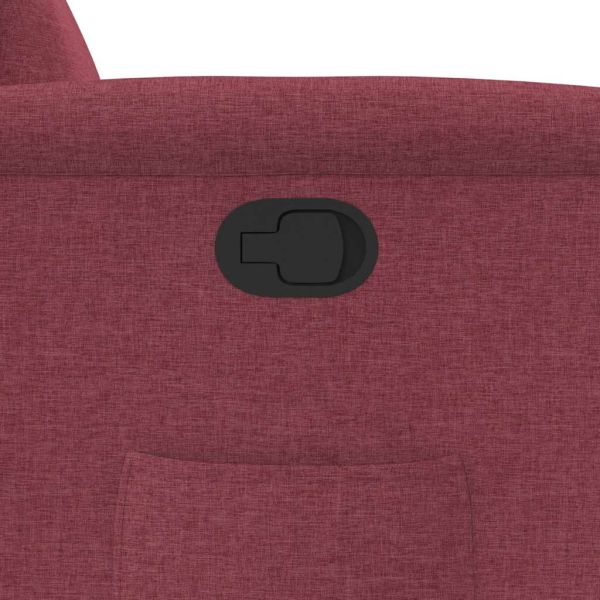 Стол реклайнер, виненочервен, текстил