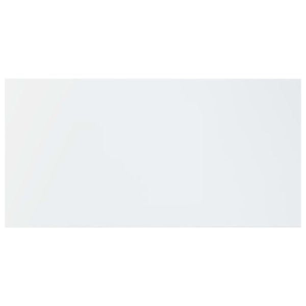 Рафтове за етажерка, 8 бр, бял гланц, 80x40x1,5 см, ПДЧ