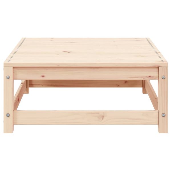 Градински лаундж комплект, 3 части, борово дърво масив