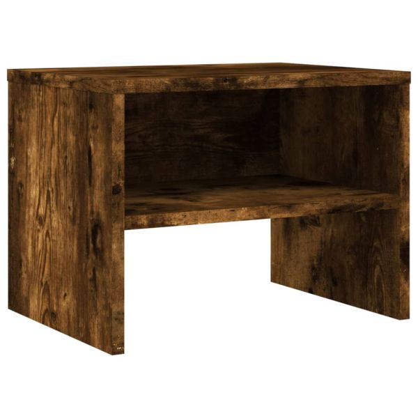 Нощни шкафчета 2 бр опушен дъб 40x30x30 см инженерно дърво