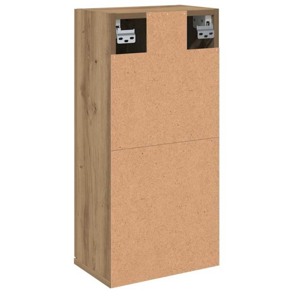 Шкаф за баня за стенен монтаж, дъб артизан, 32x20x67 см