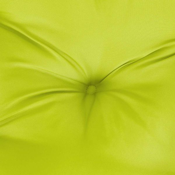 Възглавница за пейка яркозелена 150x(50+50)x7 см оксфорд плат