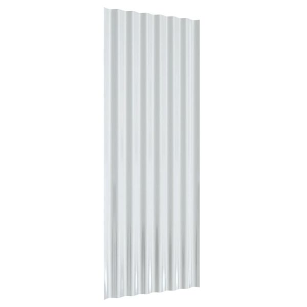 Покривни панели 12 бр поцинкована стомана зелени 100х36см