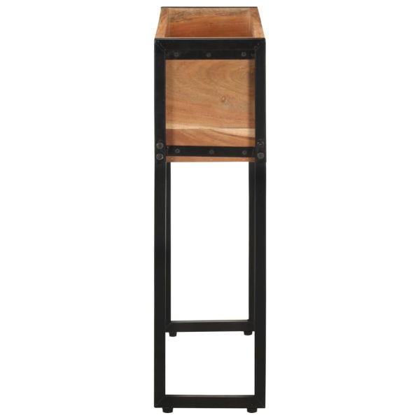 Плантер, 60x20x68 см, акациево дърво масив