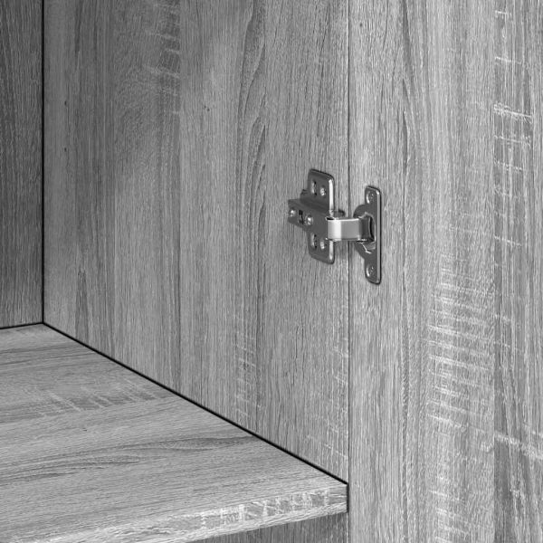 Висок шкаф, сив сонома, 70x42,5x185 см, инженерно дърво