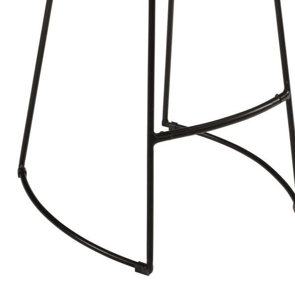 Бар комплект от 5 части масивно грубо дърво манго и метал