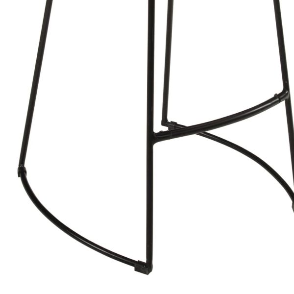 Бар комплект от 5 части масивно грубо дърво манго и метал