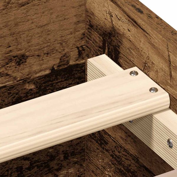 Рамка за легло без матрак старо дърво 160x200см инженерно дърво